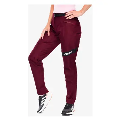 Dámské softshellové kalhoty adidas TERREX Primeknit Pants - shadow red