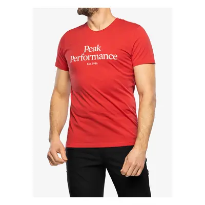 Bavlněné tričko Peak Performance Original Tee - softer red