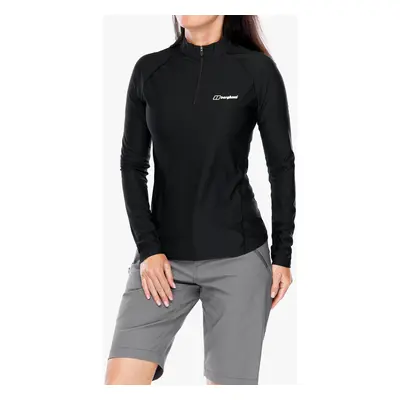 Outdoor mikina dámská Berghaus 24/7 Tech Tee LS HZ - black/black