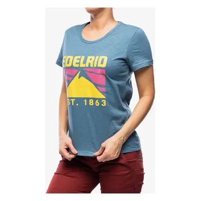 Dámské tričko Edelrid Highball T-Shirt V - petrol