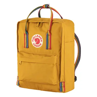 Městský batoh Fjallraven Kanken Rainbow - ochre/rainbow pattern