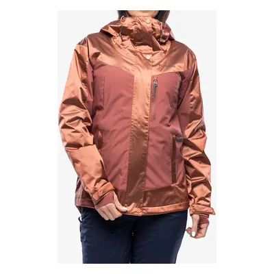 Zateplená bunda dámská Columbia Point Park Insulated Jacket - faded peach sheen/beetroot