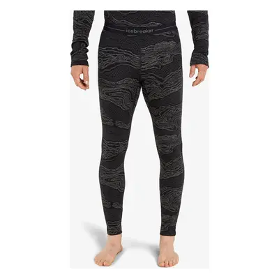 Termolegíny Icebreaker Merino Vertex Leggings Snow Guide - black/galaxy/j