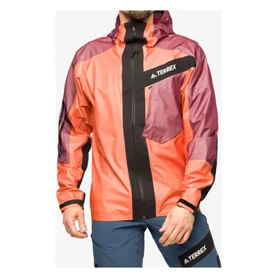 Membránová bunda adidas TERREX Techrock Light GORE-TEX Jacket - semi impact orange/shared