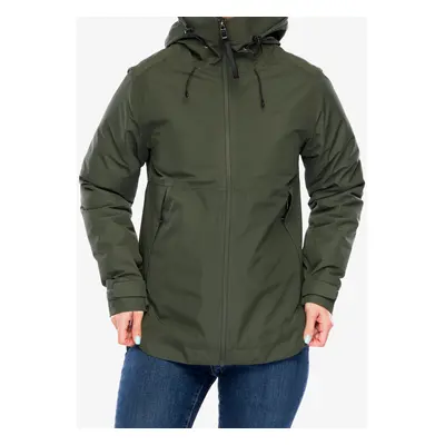 Zateplená bunda dámská Didriksons Jennie Jacket - deep green