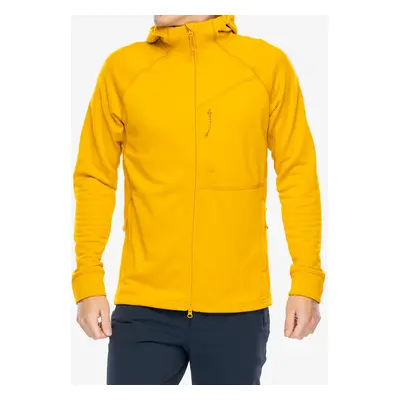 Fleecová mikina Fjallraven Abisko Grid Fleece Hoodie - mustard yellow