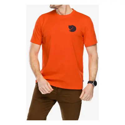 Tričko s potiskem Fjallraven Walk With Nature T-shirt - flame orange