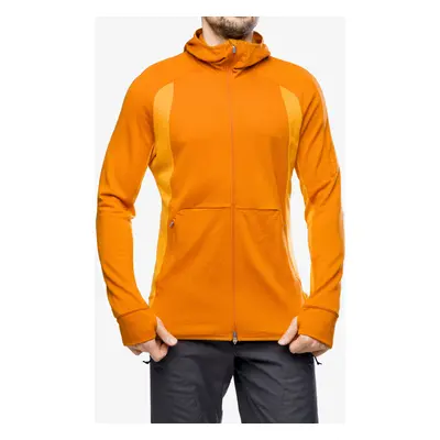 Outdoorova mikina Icebreaker Merino Quantum ZoneKnit LS Zip Hoodie - earth/solar