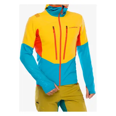 Mikina s kapucí La Sportiva Session Tech Hoody - tropic blue/bamboo