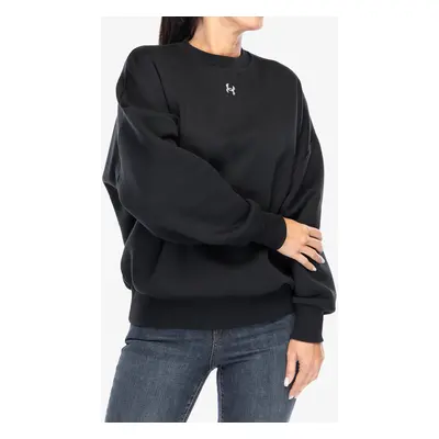 Dámská mikina Under Armour UA Rival Fleece Oversized Crew - black/white