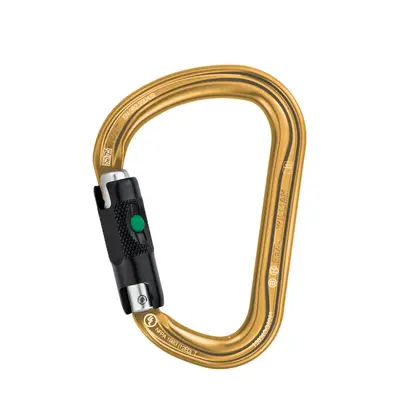 Horolezecká karabina Petzl William Ball-Lock - gold