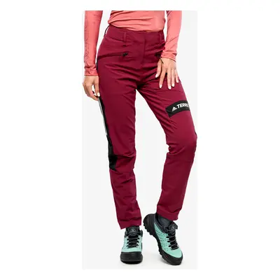 Dámské softshellové kalhoty adidas TERREX Techrock Mountaineering Pants - red