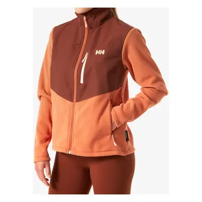 Fleece mikina dámská Helly Hansen Daybreaker Block Jacket - terracotta