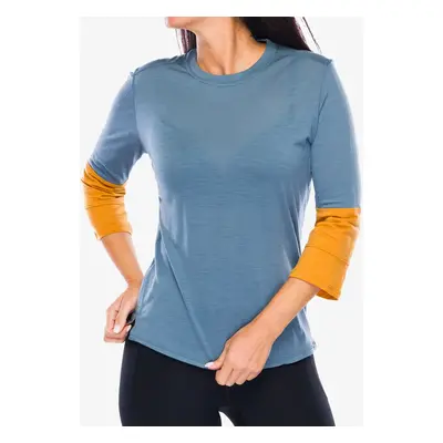 Dámské cyklistické triko Patagonia Merino 3/4 Sleeve Bike Jersey - utility blue