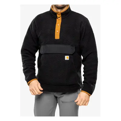 Fleecová mikina Carhartt Relaxed Fit Fleece Pullover - black