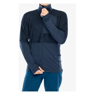 Mikina se zipem Norrona Lyngen Alpha90 Jacket - indigo night/indigo night