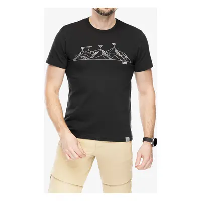 Tričko s potiskem Turbat Panorama T-Shirt - caviar black