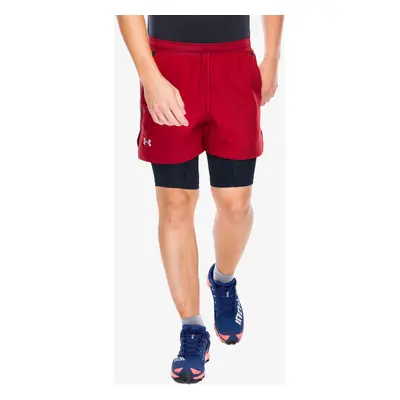 Běžecké kraťasy Under Armour Launch inch 2-in-1 Short - earthen orange/black/reflectiv