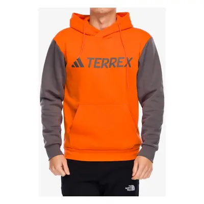 Mikina s kapucí adidas TERREX Multi Large Logo Hoody - semi impact orange/charcoal