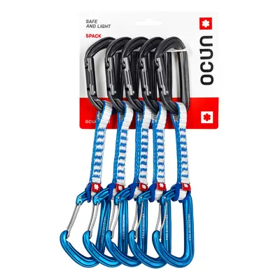 Lezecké expresky Ocun Hawk QD Combi DYN 10 cm 5-pack - blue