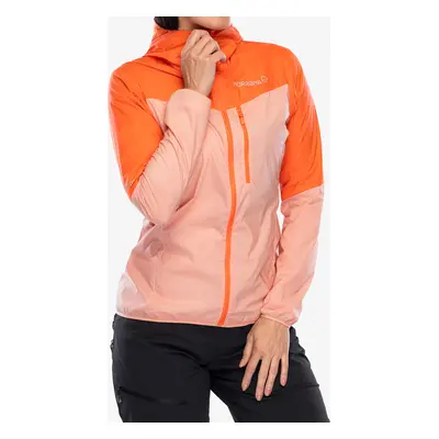 Dámská bunda Norrona Falketind Aero60 Hood - orange alert/peach amber