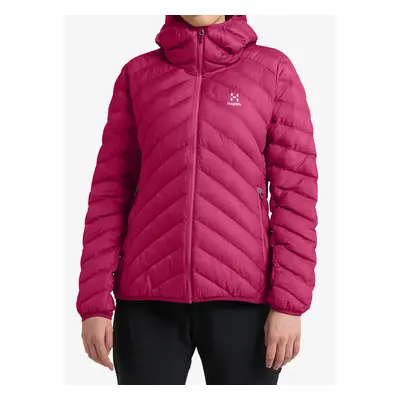 Zateplená bunda dámská Haglofs Sarna Mimic Hood - deep pink