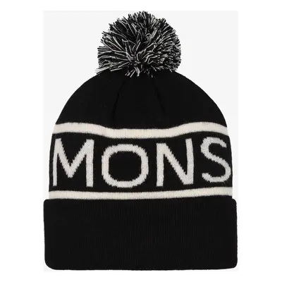 Zimní čepice Mons Royale McCloud Pom Pom Merino Beanie - black/white