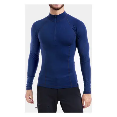 Termoaktivní mikina Sensor Merino DF Tee L/S Zip - deep blue