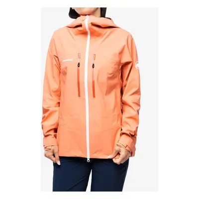 Dámská nepromokavá bunda s membránou Mammut Taiss HS Hooded Jacket - salmon