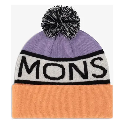 Zimní čepice Mons Royale McCloud Pom Pom Beanie - lupin/punch/white