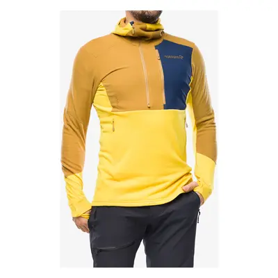 Mikina s kapucí Norrona Lofoten Thermal Pro Hood - sulphur/camelflage