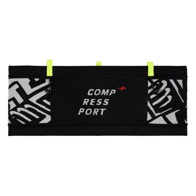 Běžecký opasek Compressport Free Belt Pro - black/white print