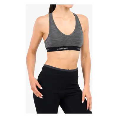 Podprsenka Icebreaker Sprite Racerback Bra - gritstone