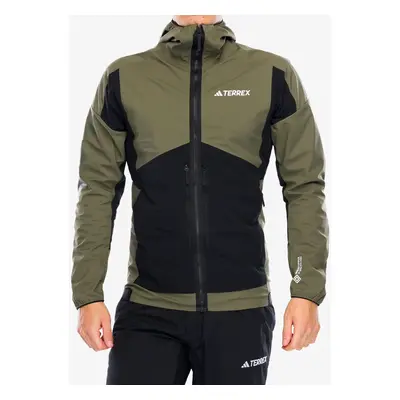 Bunda na skialpinismus adidas TERREX Techrock GORE-TEX WINDSTOPPER Softshell Jkt - olive strata/