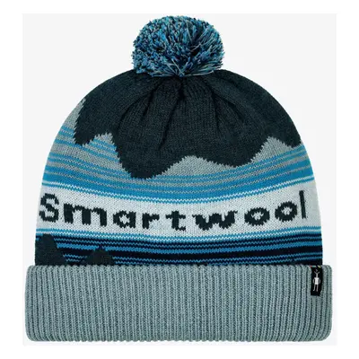 Zimní čepice Smartwool Knit Winter Pattern POM Beanie - twilight blue heather