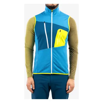 Vesta Ortovox Fleece Grid Vest - heritage blue