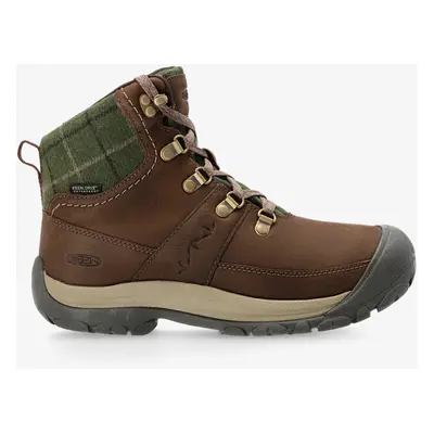 Turistické boty dámské Keen Kaci III Winter Mid WP - dark earth/green plaid