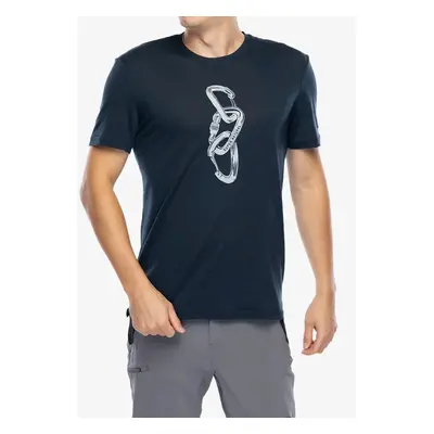 Merino triko Super.natural Carabineri Tee - blueberry/vapor grey