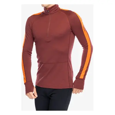 Funkční mikina Icebreaker Merino ZoneKnit LS Half Zip - port/blaze/cb