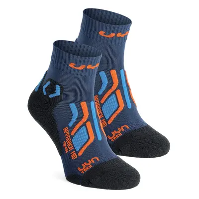 Ponožky UYN Trekking Approach Mid Socks 2-Pack - blue/orange/grey melange