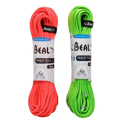 Dynamické lano Beal Gully 7,3 mm m Unicore Golden Dry x - orange/green