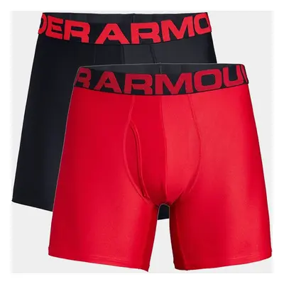 Boxerky Under Armour Tech 6in (2 szt.) - red/black