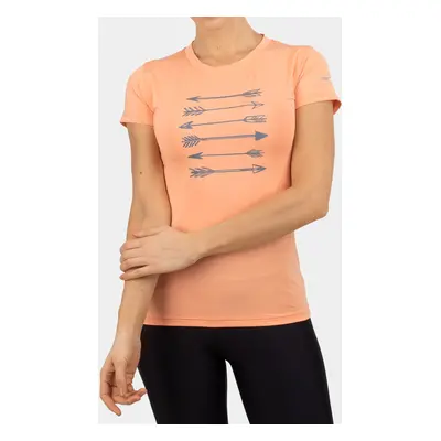 Dámské tričko Sensor Coolmax Fresh PT Tee S/S - apricot arrows