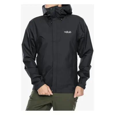 Bunda s membránou Rab Downpour Eco Jacket - black