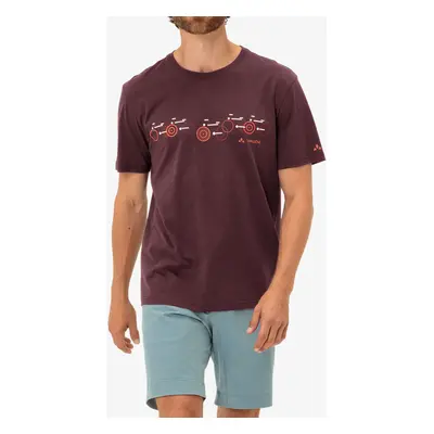 Bavlněné tričko Vaude Cyclist T-Shirt V - dark oak