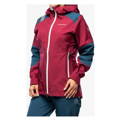 Dámská nepromokavá bunda s membránou La Sportiva Roseg GTX Jacket - red plum/storm blue