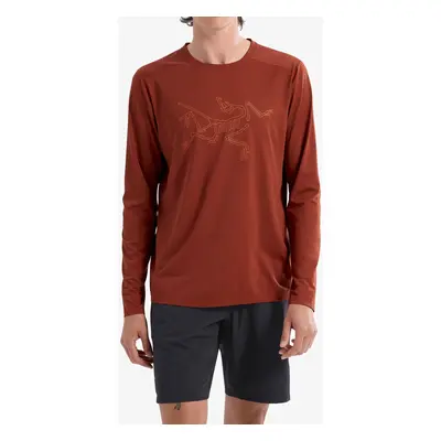 Mikina na běh Arcteryx Cormac Logo LS - sequoia heather/solaris