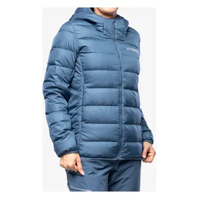 Dámská péřová bunda adidas TERREX Multi Light Down Hooded Jacket - wonder steel