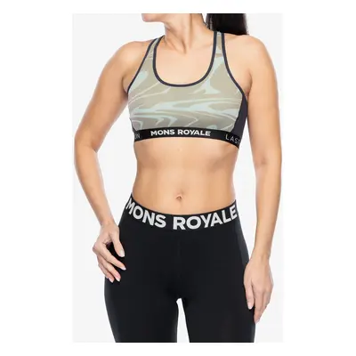 Sportovní podprsenka Mons Royale Sierra Sports Bra - signal lost/9 iron