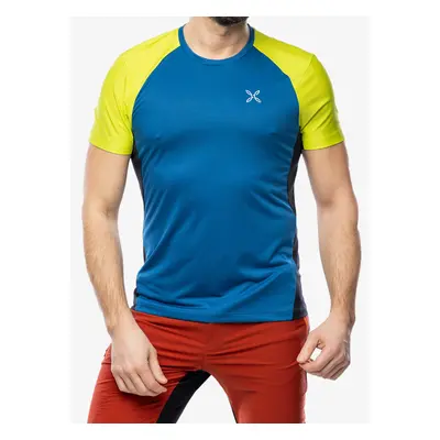 Rychleschnoucí triko Montura Join T-shirt - deep blue/lime green